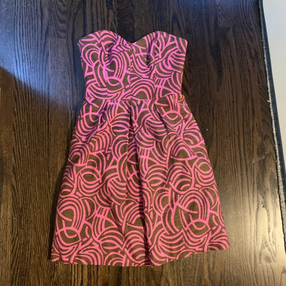 Like new Milly dress-pink and brown